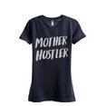thumbnail image 1 of Thread Tank Mother Hustler Women's Fashion Relaxed Crewneck T-Shirt Tee Heather Navy Small, 1 of 5