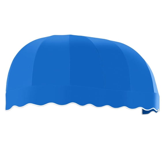 Awntech 5.375 ft Chicago Fixed Awning Acrylic Fabric, Bright Blue