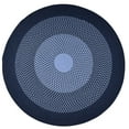 thumbnail image 3 of 8' x 11' Navy and Blue All Purpose Handcrafted Reversible Oval Outdoor Area Throw Rug, 3 of 4