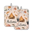 thumbnail image 7 of Yayeee Pot Holders Kitchen Heat Resistant with Pocket 7"x9.8" Cotton Oven Cooking Hot Pads, Campfire Pattern, 7 of 7