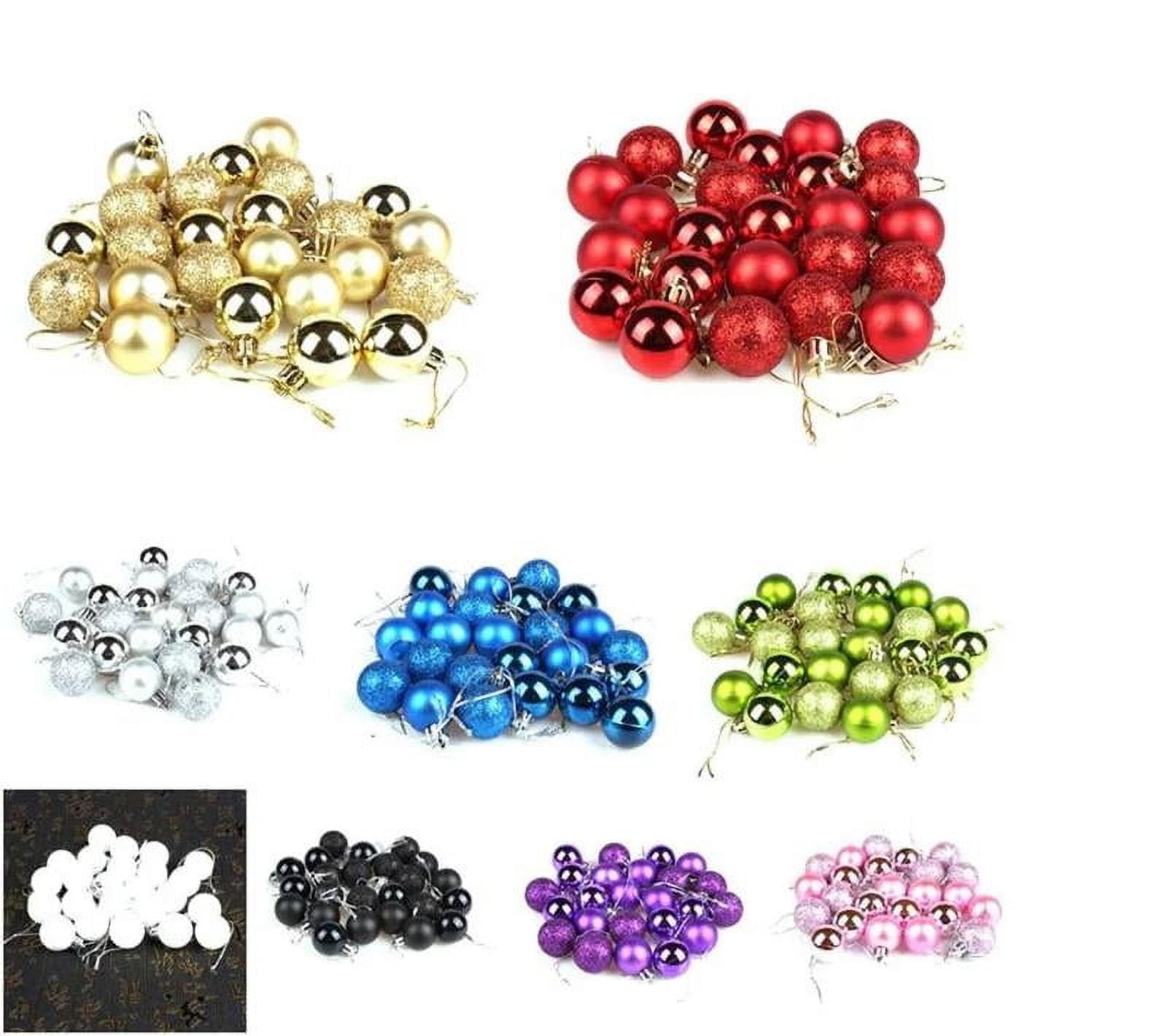 RBCKVXZ Red 2.36"/6cm Christmas Balls Christmas Tree Decorations Ornaments Shatterproof Hanging Balls for Holiday Birthday Wedding Party Christmas Decorations Clearance Ornaments Set of 24pcs