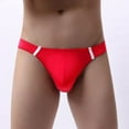 thumbnail image 3 of Prolriy Culottes pour Hommes sous-Vêtements de Mode pour Hommes T sous-Vêtements String en Soie sous-Vêtements pour Hommes Rouge G, 3 of 6