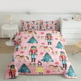 thumbnail image 2 of Manfei Merry Christmas Queen Comforter Set,Vintage Nutcracker Soldier Bedding Sets,Cute Princess Bedding Comforter Set For Child,Breathable Home Decor Reversible,3 Pieces, 2 of 8