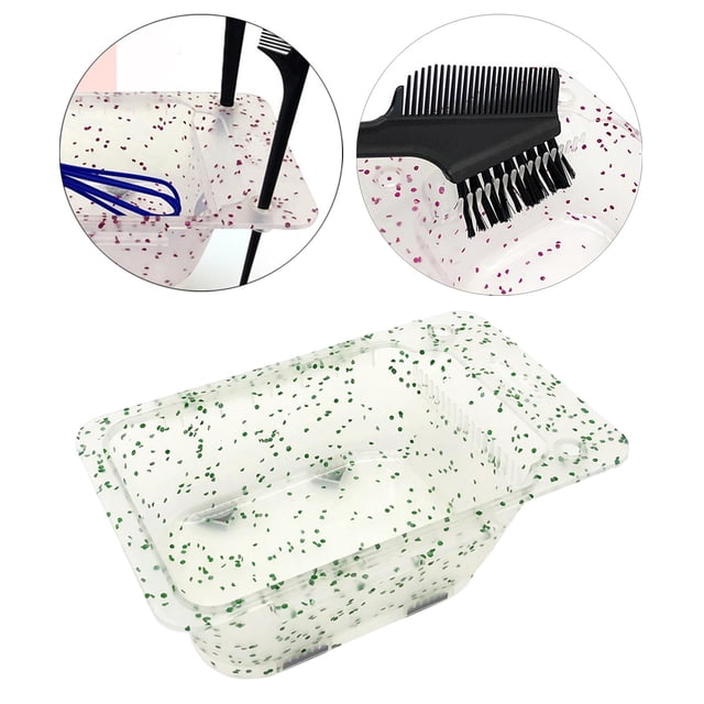 Tazón para teñir el cabello Macarena Tazón de tinte para el cabello portátil antideslizante Color verde