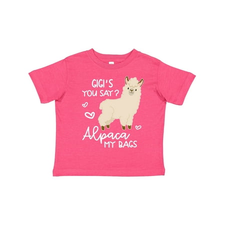 

Inktastic Gigi s You Say Alpaca My Bags Gift Toddler Boy or Toddler Girl T-Shirt