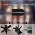 thumbnail image 5 of SIMOND STORE - Wood Splitter Wedge, 5 Inch L X 5 Inch W X 3/4 Inch Thick, Manual Log Splitter Wedge for Splitting Firewood into Kindling - Steel Material A36, 5 of 6