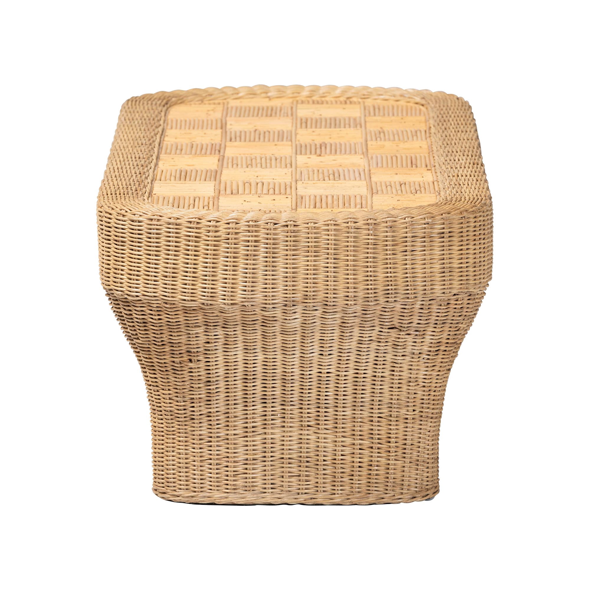 bali & pari Canika Boho Coffee Table, Natural Rattan