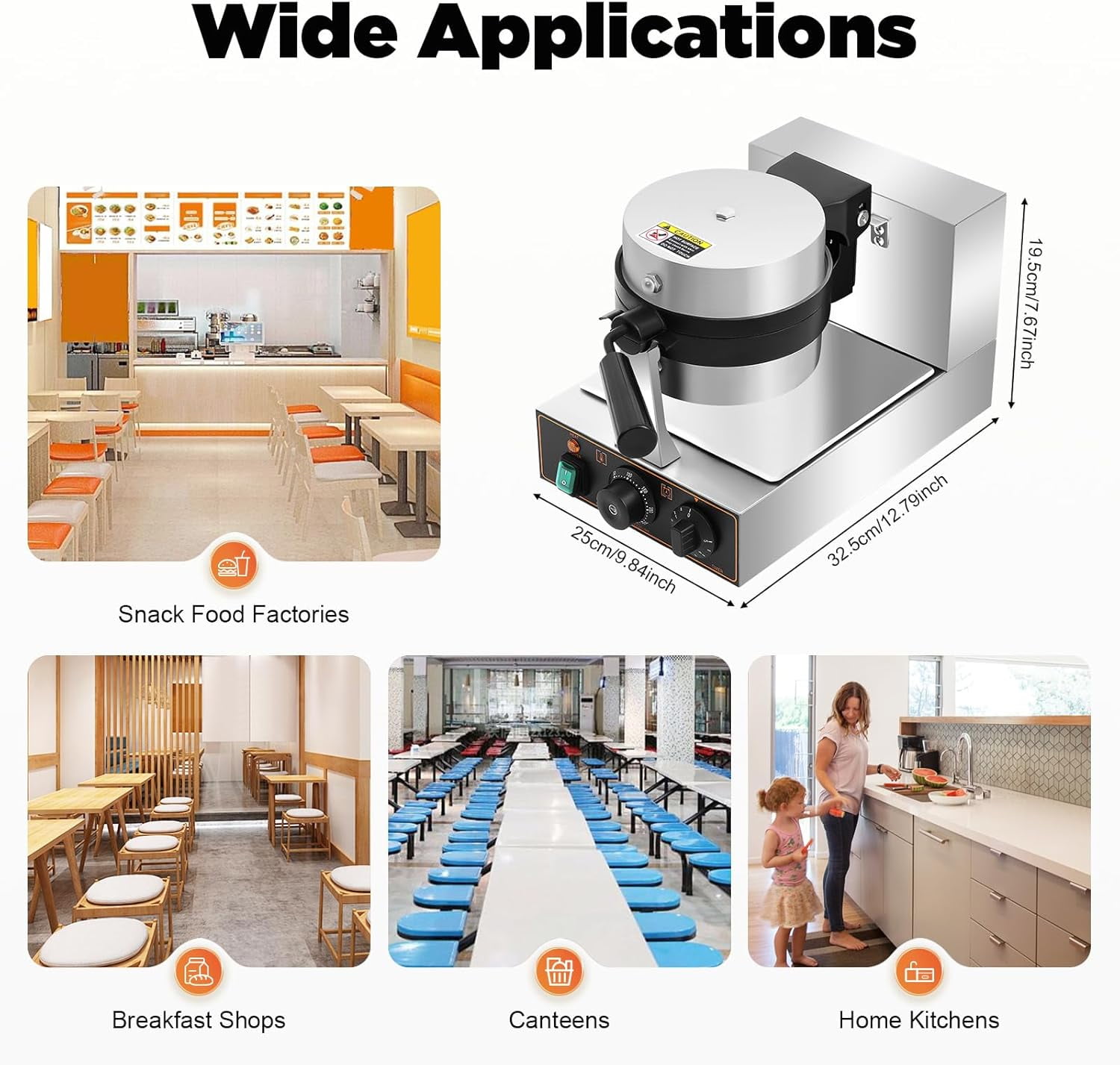 Ice Cream Burger Maker, UFO Burger Maker, Ice Cream Filling Waffle Maker, Hamburger Waffle Maker Sandwich Press, Non-stick Coating, for Household Or Commercial