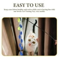 thumbnail image 6 of WASHWEPE 4Pcs Cat Toys Stick Interactive Design for Kitten Enrichment and Indoor Playtime 11.8x20.1x0.2in, 6 of 8
