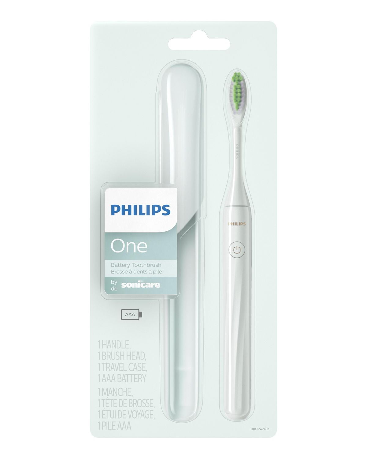 Philips One by Sonicare Battery Toothbrush, Mint, HY1100/03, One up your brushing