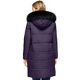 thumbnail image 5 of 2025 Women Winter Thicken Puffer Coat Warm Jacket with Faux Fur Hood Long Sleeve Lightweight Outerwear with Pockets, 5 of 7