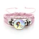 thumbnail image 3 of Pulsera trenzada de color rosa y azul de la casa de muñecas de Gabby, pulseras de cuero con piedras preciosas, joyería de mano de anime de dibujos animados para niñas, regalos de cumpleaños para niños, 3 of 5