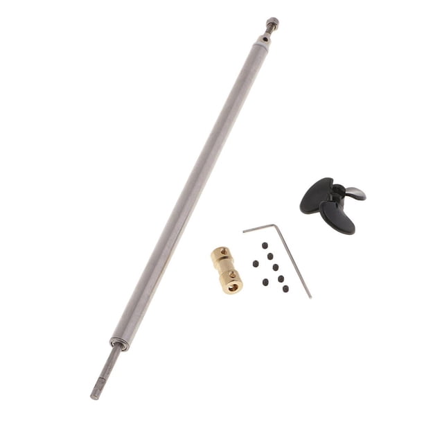 Kit De Eje De Barco RC De 3 Mm – 2 Unidades De Acero Inoxidable Con Manga Y Cojinetes – Modelismo Naval DIY