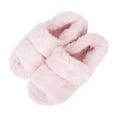 thumbnail image 5 of Jessica Simpson Womens Plush Faux Fur Fuzzy Slide on Open Toe With Elastic Backstrap, 5 of 9