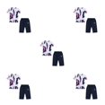 thumbnail image 2 of Guardurnaity Ropa para niños Traje de verano Camisas para adolescentes Transpirable Larga duración Moda Exquisito Atractivo Chic Púrpura 120cm Type2 NO2, 2 of 6