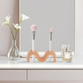thumbnail image 5 of Unique Bargains 1 Pc Wave m Shape Toothbrush Holder for Bathroom Orange Silicone, 5 of 5