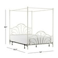 thumbnail image 2 of Desert Fields Dover Full Size Canopy Bed, Cream, 2 of 11
