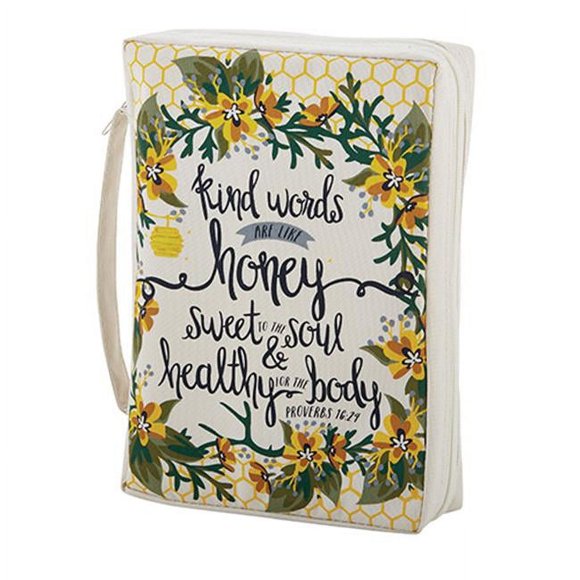 Christian Brands B2218 7 x 10 in. Bible Cover Kind Words are Like Honey Sweet to The Soul & Healthy for The BodyPack of 2