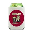 thumbnail image 1 of Head Can You Ever Have Too Much Funny Humor Retro Can Cooler - Drink Sleeve Hugger Collapsible Insulator - Beverage Insulated Holder, 1 of 4