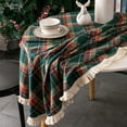 thumbnail image 2 of Gerring-cubierta de mesa de centro de Navidad, mantel de borlas redondas americanas para fiesta qym unisex, 2 of 2