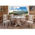 thumbnail image 4 of Montana Woodworks MWPTV Center Pedestal Dining Room Table - Clear Lacquer, 4 of 4