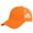 Orange, variant on Trucker Hat Baseball Cap Structured Plain Design 6 Panel, Adjustable Size - Orange