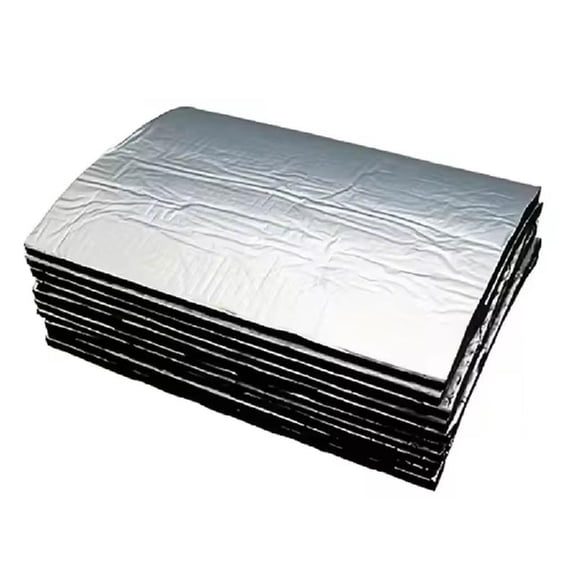 JZROCKER Pack Of 10 Sound Deadening Mats Pad Butyl Adhesive Foam for Car Interior Noise and Heat Control Quiet Driving