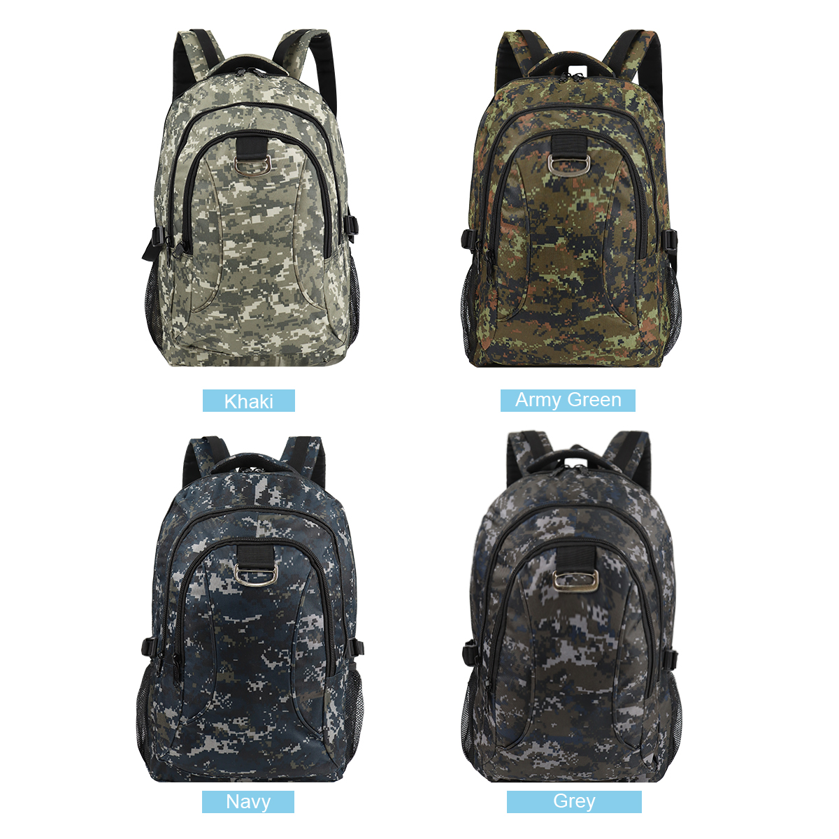30L Travel Backpack for Men & Women,Water-Resistant Lightweight Camo Backpack Hiking Work School Daily Bag,8076 Navy