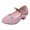 Pink, variant on LYHaoo Girl Princess PU Sequins Shoes Children Silver Performance Shoes Sizes 10.5 Blue(Little Kid)