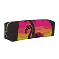 thumbnail image 1 of Balery Flamingo And Palm Trees At Sunset Estuche de Lápices de Cuero Impreso, Estuche para Suministros de Arte, Estuche de Lápices con Cremallera, Estuche de Almacenamiento de Papelería, 1 of 7