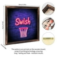 thumbnail image 2 of Basketball Swish Net Wooden Sign Wall Plaque - Vintage Art Decoration, Wall Decoration - Ideal Gift For Home Decoration, Living Room, Bathroom, Bedroom, Garden, Dining, Bar, Cafe, Festival Party De, 2 of 7