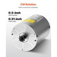 thumbnail image 5 of VEVOR 3000W Electric Brushless DC Motor Kit - 72V 4900rpm Motor with Upgraded Speed Controller for Go Karts E-Bike Motorcycle Scooter, 5 of 9