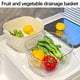 thumbnail image 5 of Cesta de Drenaje de Doble Capa, Cesta de Lavado de Verduras de Gran Capacidad, Bandeja para Frutas con Separación de Humedad y Sequedad., 5 of 6