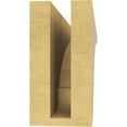 thumbnail image 4 of 3"W x 18"D x 6"H Thin Olympic Rough Cedar Woodgrain TimberThane Corbel, Primed Tan, 4 of 6