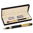 thumbnail image 1 of Frosted Fountain Pen with Ink Cartridge Comfortable Grip Fountain Pencil Set for Student Office, 1 of 12