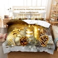 thumbnail image 5 of Bedroom 3PCS Single Twin Full Double King 3D Linens Bed Case Pillow Comforter Quilt Cover Duvet Set Bedding Christmas, 5 of 7