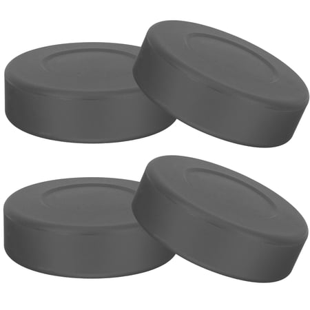 LEXSOMEO 3pcs Hockey Pucks Balls with Reusable Mesh Bag Set Classic Ice Hockey Pucks Balls Rubber Street Hockey Puck Balls for Practicing Training Indoor and Outdoor