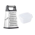 thumbnail image 1 of Professional Box Grater, Stainless Steel with 4 Sides, Best for Parmesan Cheese,, 1 of 5