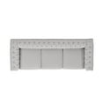 thumbnail image 4 of GDF Studio Zyiere Chesterfield Tufted 3 Seater Sofa with Nailhead Trim,  Pebble Gray Fabric, 4 of 11