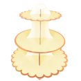 thumbnail image 2 of Ludlz 3 Tier Cupcake Stand, Plastic Tiered Serving Stand, Dessert Fruit Snack Tower Tray for Wedding Home Birthday Tea Party Baby Shower Wedding Party Supplies, 2 of 8