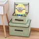 thumbnail image 4 of Tutuviw - Caja de almacenamiento plegable con tapa, 1 unidad, decorativa, organizador, cesta, cubo con asas, divisor para dormitorio, armario, oficina, sala de estar (pequeña), 4 of 6