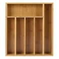 thumbnail image 1 of organizador para cubiertos 6 compartimentos de bambú beige, 1 of 8