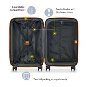 Securitech by Delsey, Citadel 27 Medium Checked Hardside Spinner Luggage Black