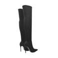 thumbnail image 2 of XY London Womens Piper Zip High Heel Thigh-High Boots, 2 of 5