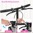 thumbnail image 3 of COSYWILL Knee Scooter,Economy Knee Walker with Dual Braking System,Foldable Scooter for Foot Injuries,Compact Crutches Alternative,Pink, 3 of 7