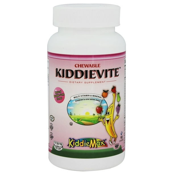 MaxiHealth Research Kosher Vitamins KiddieMax Kiddievite OneADay MultiVitamin For Children