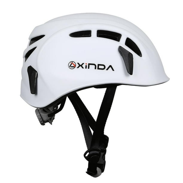 Minnieouse Casco de seguridad Escalada Espeleología Kayak Rappel Rescate Blanco Ropa, zapatos y accesorios Miscelánea