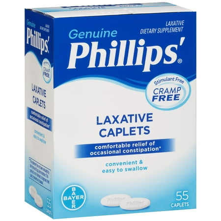 Phillips'® Laxative Dietary Supplement Caplets 55 ct Box