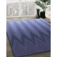 thumbnail image 3 of Ahgly Tapis d'Intérieur Lavable en Machine Carré Transitionnel Bleu Ciel, 7 Pieds Carré, 3 of 7