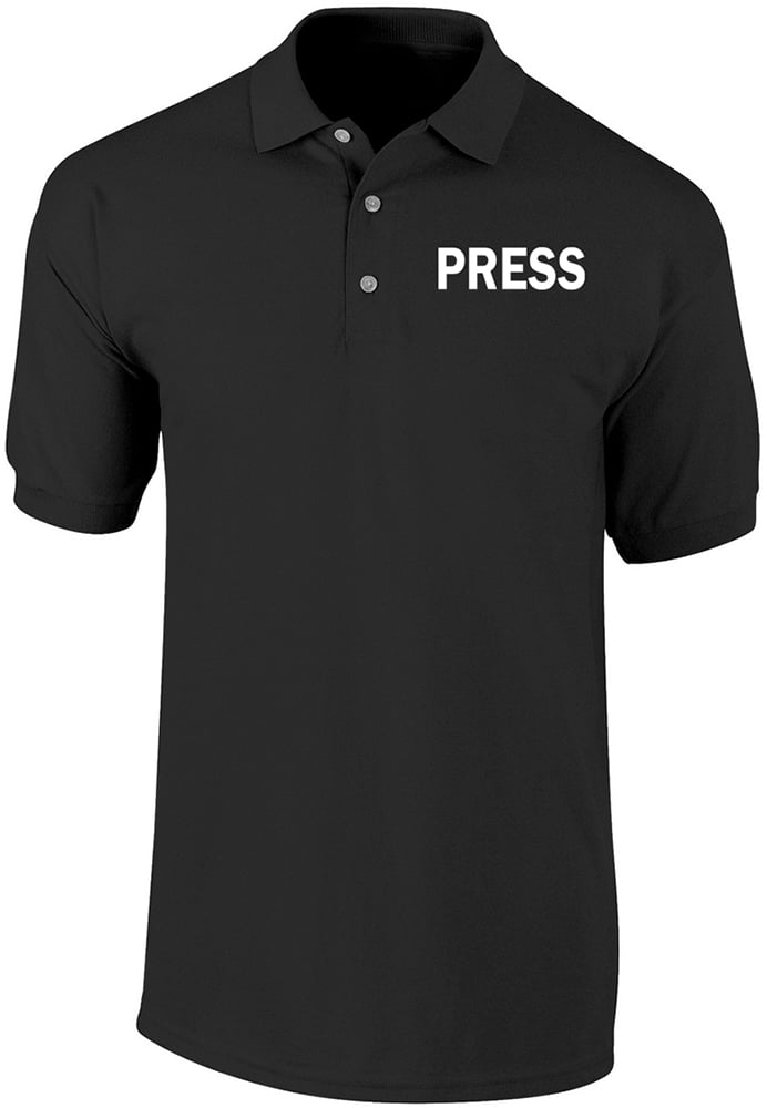 Press Polo Shirt, News Crew Polo Shirt, Staff Shirt, Occupational ...